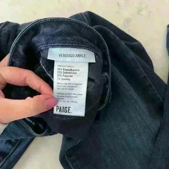 Paige Verdugo Ankle Jeans Size 28 - Picture 4 of 7